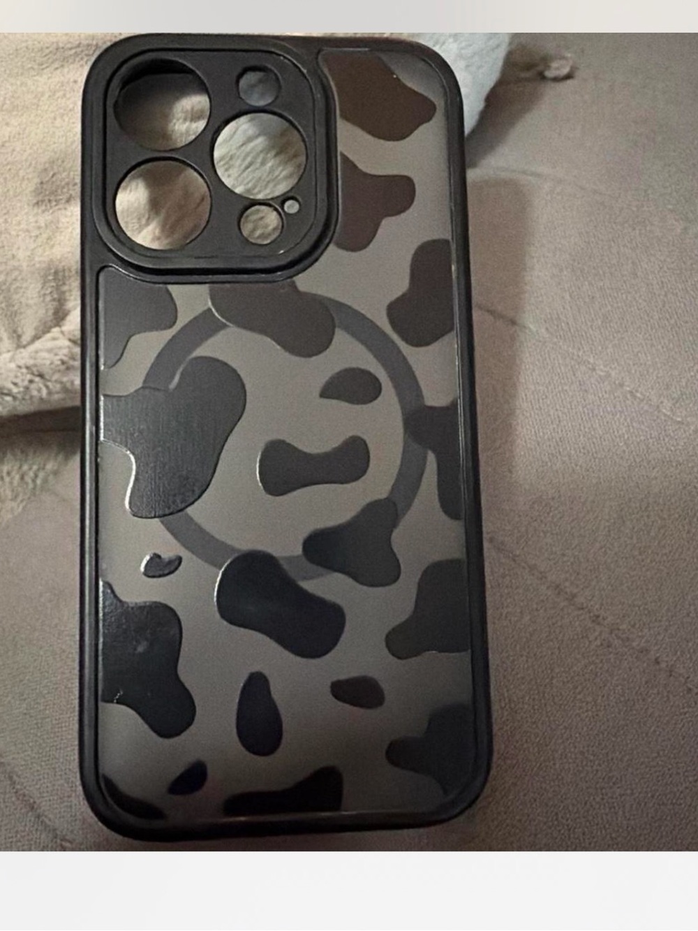 Amazon Black & Gray Camo Protective Phone Case